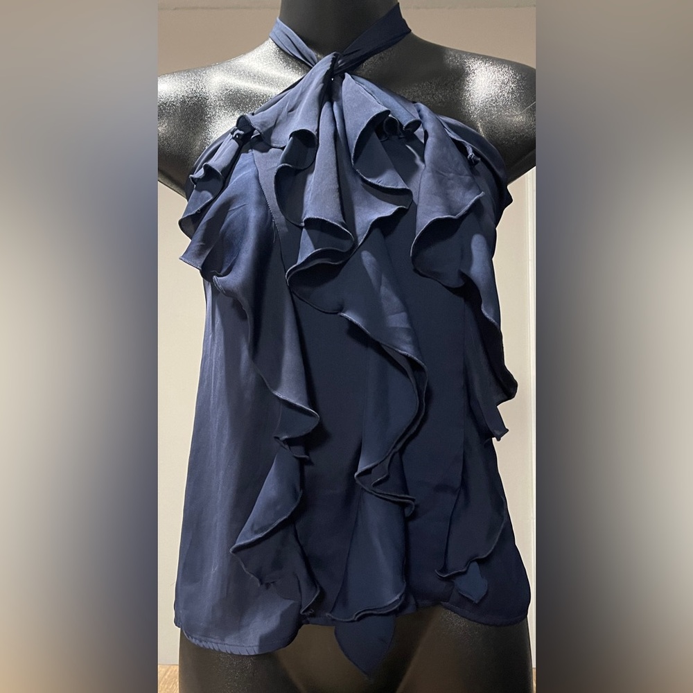 Sofia by Sofia Vergara Midnight Blue Blouse, Size XS